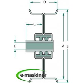 Sp�nderulle/ remstrammer   �69,9 mm