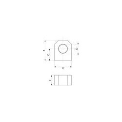 Endestykke Fast flad type � 16,2