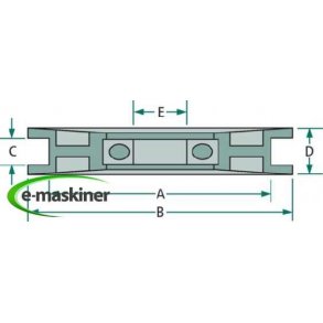 Sp�nderulle/ remstrammer  �44,5 mm
