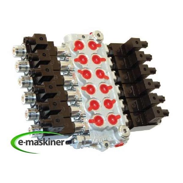 Manvreventil Dobbelt virkende 6 sektion